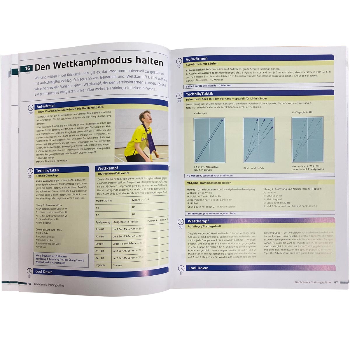 Libro Gewo Planes de entrenamiento de tenis de mesa