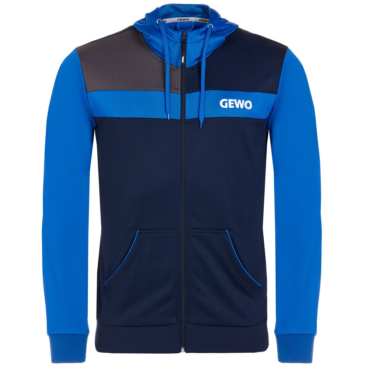 Gewo sudadera con capucha Ravenna marino/azul real