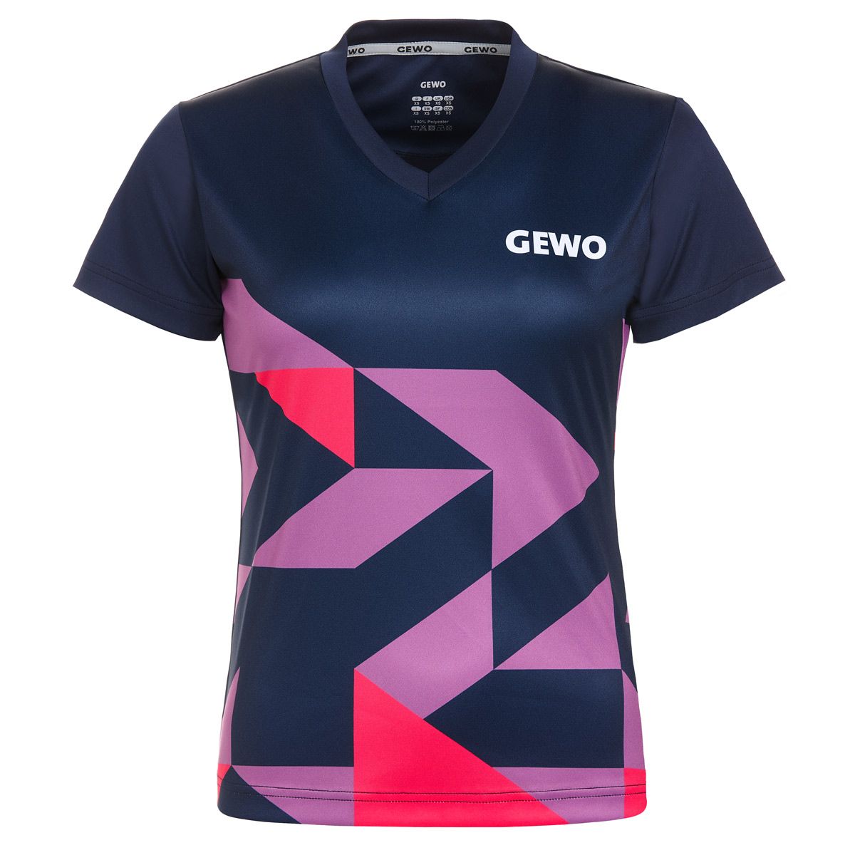 Gewo camiseta Matera Lady marino/rosa