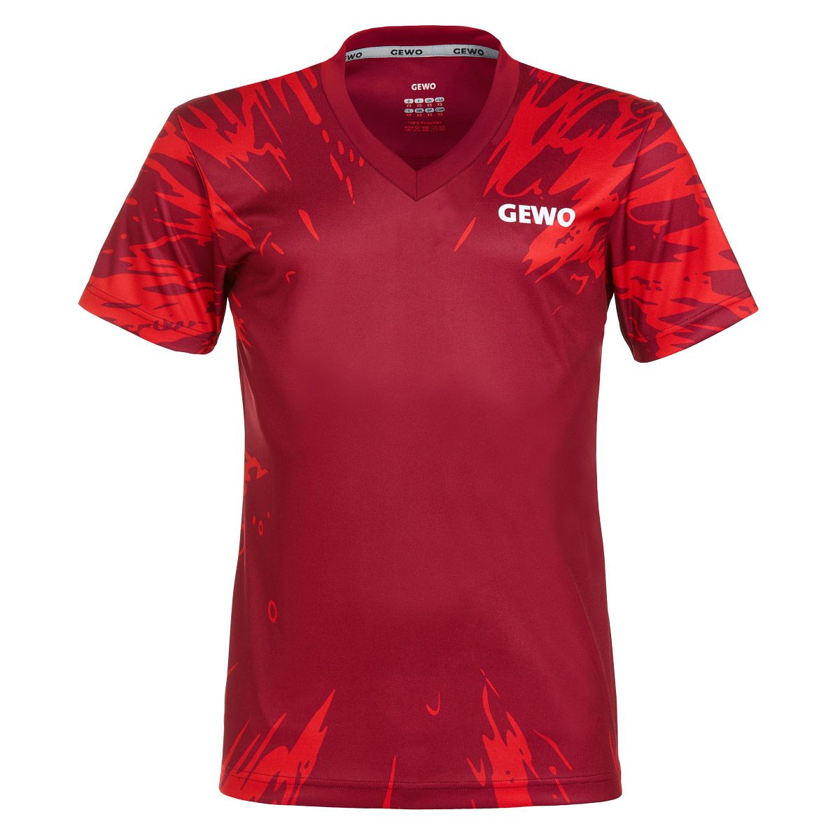 Gewo camiseta Mattia Lady burdeos/rojo