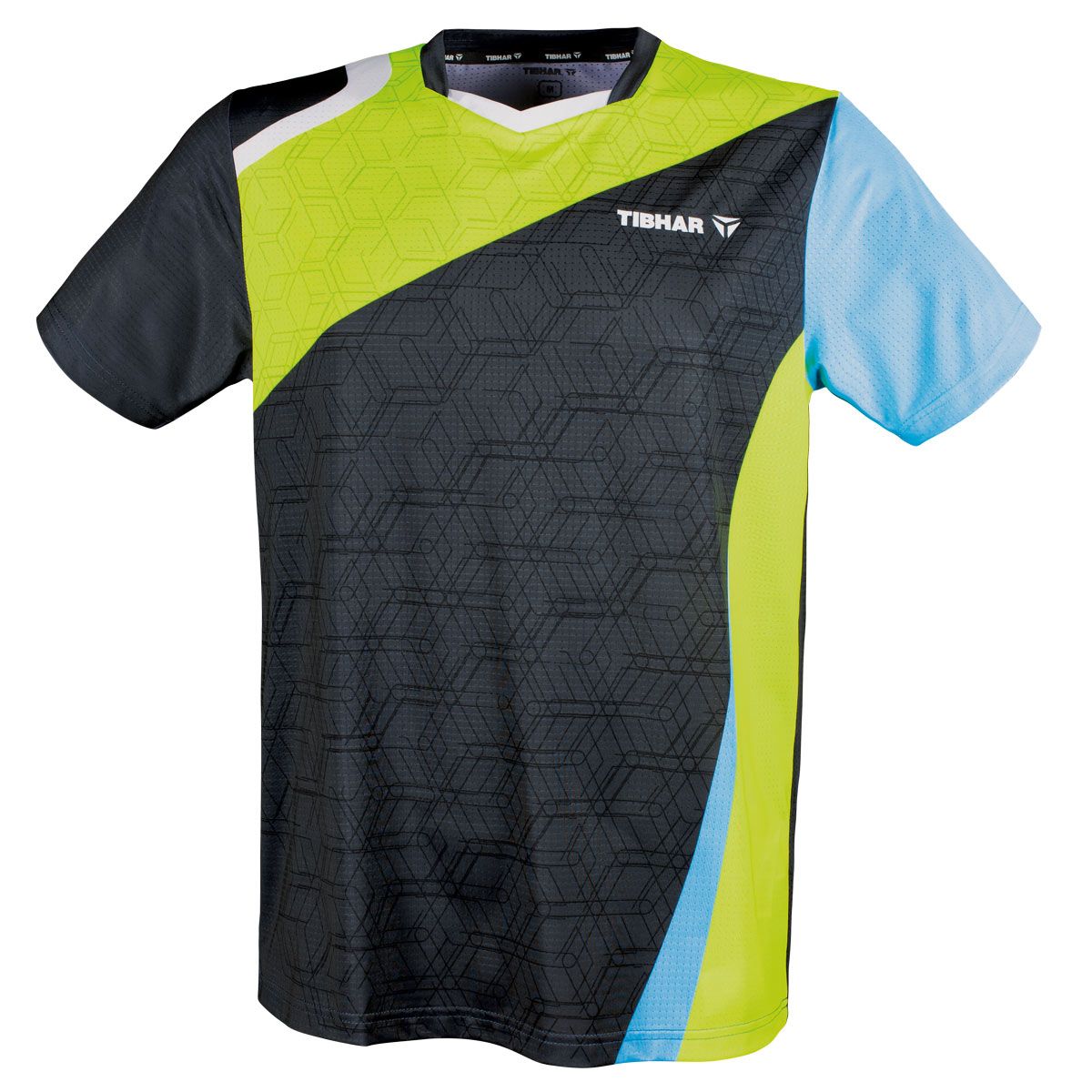 Camiseta Tibhar Sol amarillo/azul claro