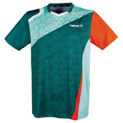 Camiseta Tibhar Sol petróleo/naranja