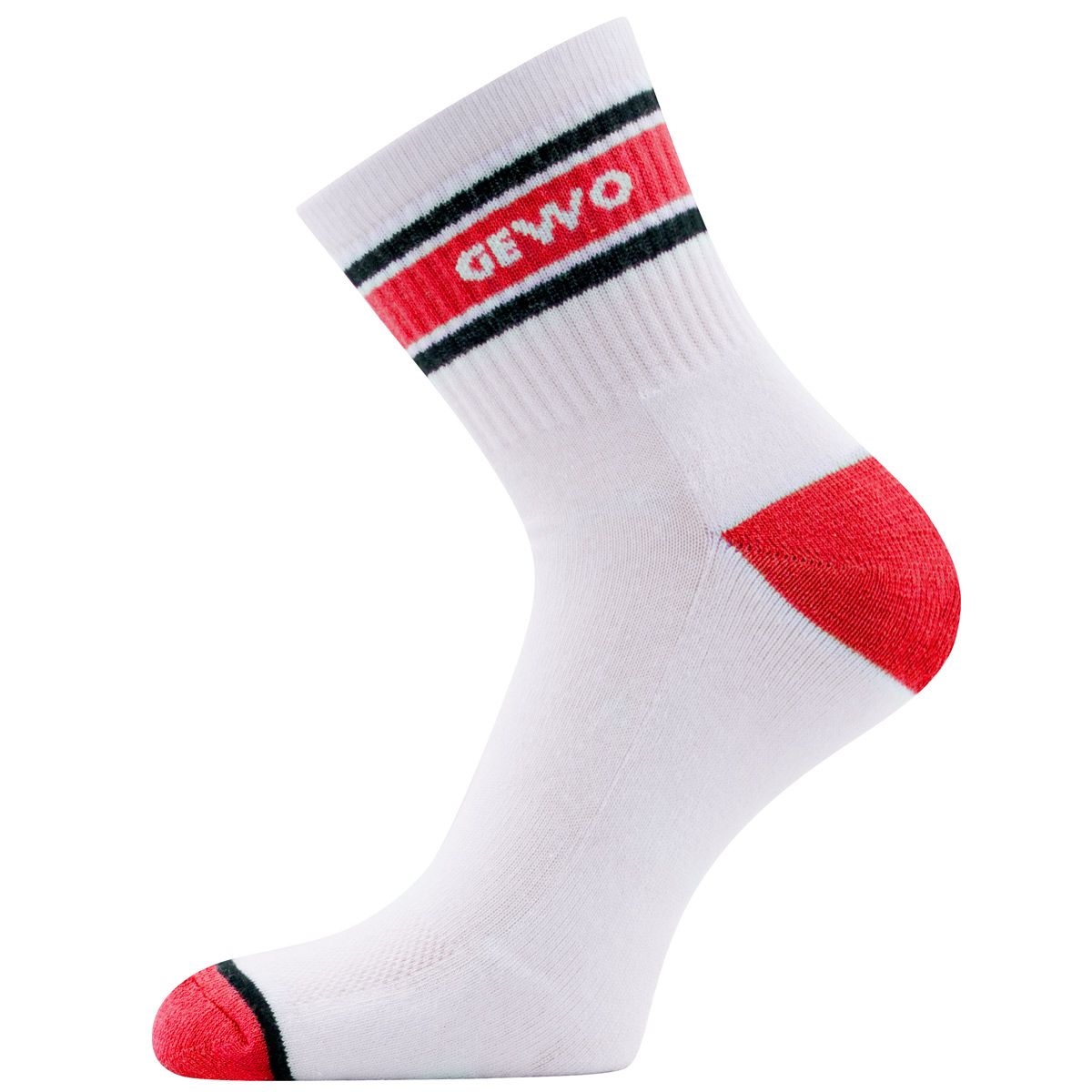 Calcetines Gewo Step Flex III blanco/rojo