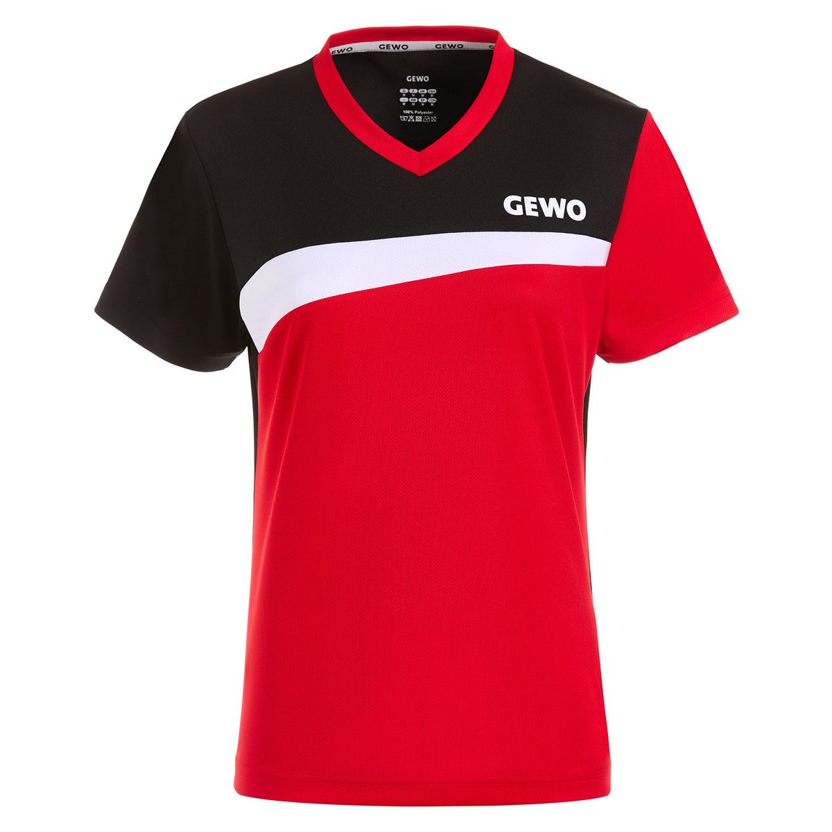 Gewo camiseta Fondi III Lady rojo/negro