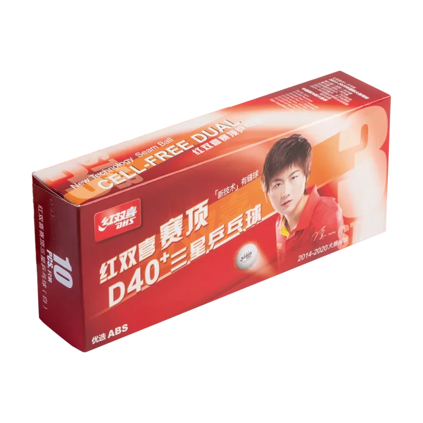 Pelota DHS *** Dual ABS blanca 40+ (10)