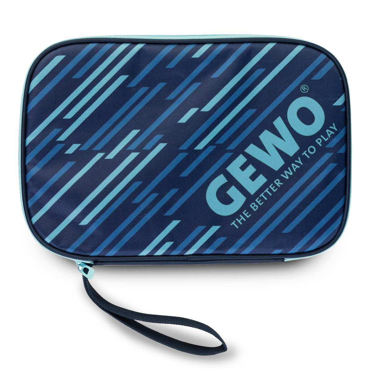Gewo Single Cover Stripes azul marino/cielo