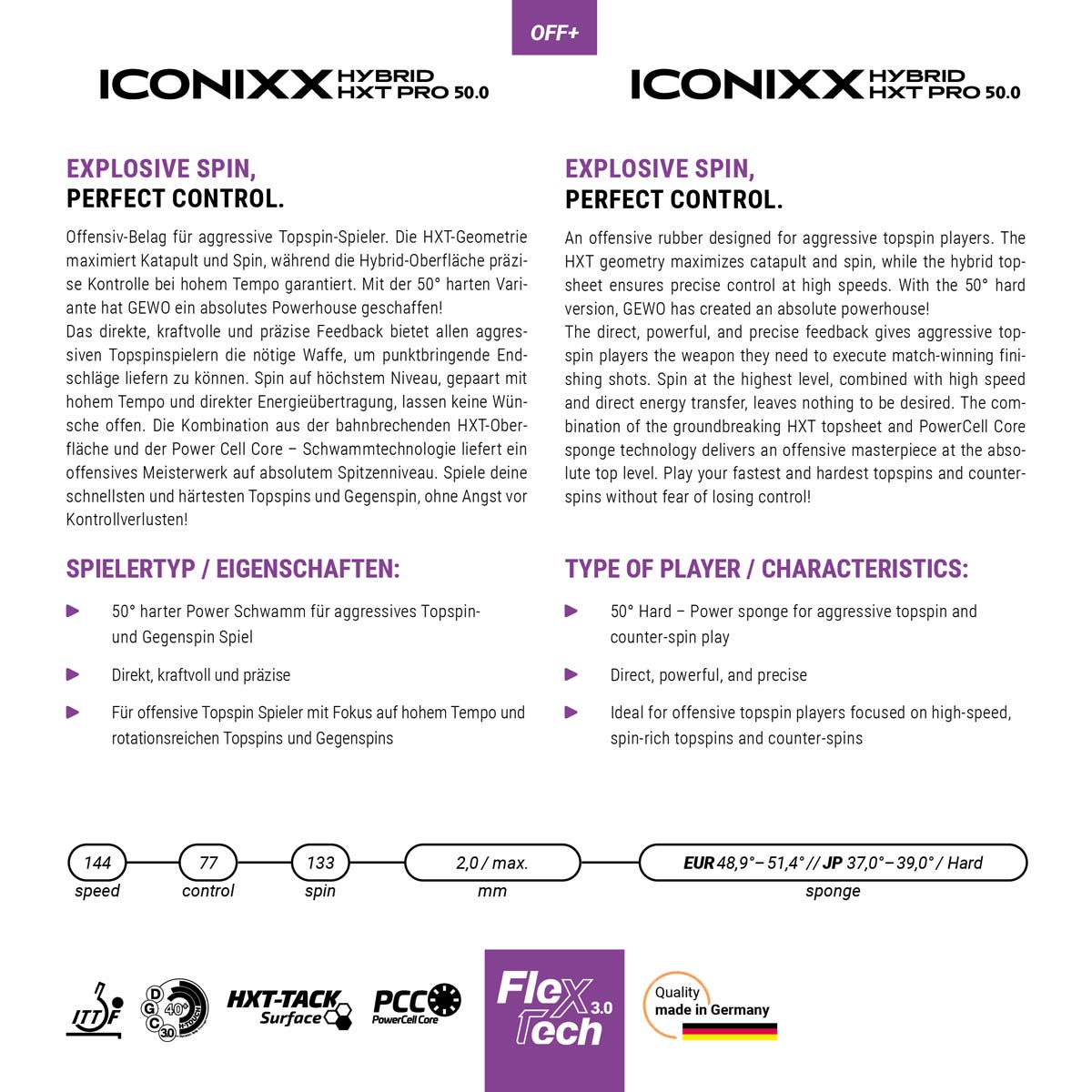 Gewo Iconixx Híbrido HXT Pro 50