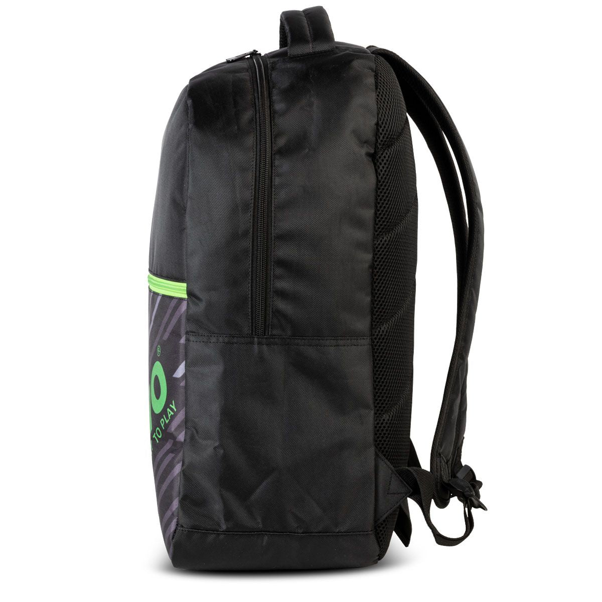 Mochila Gewo Stripes negra/lima