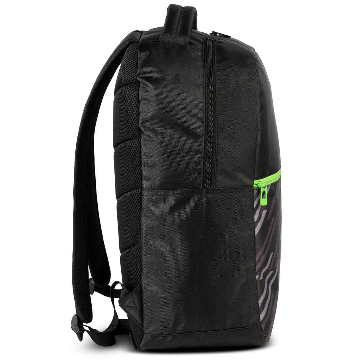 Mochila Gewo Stripes negra/lima