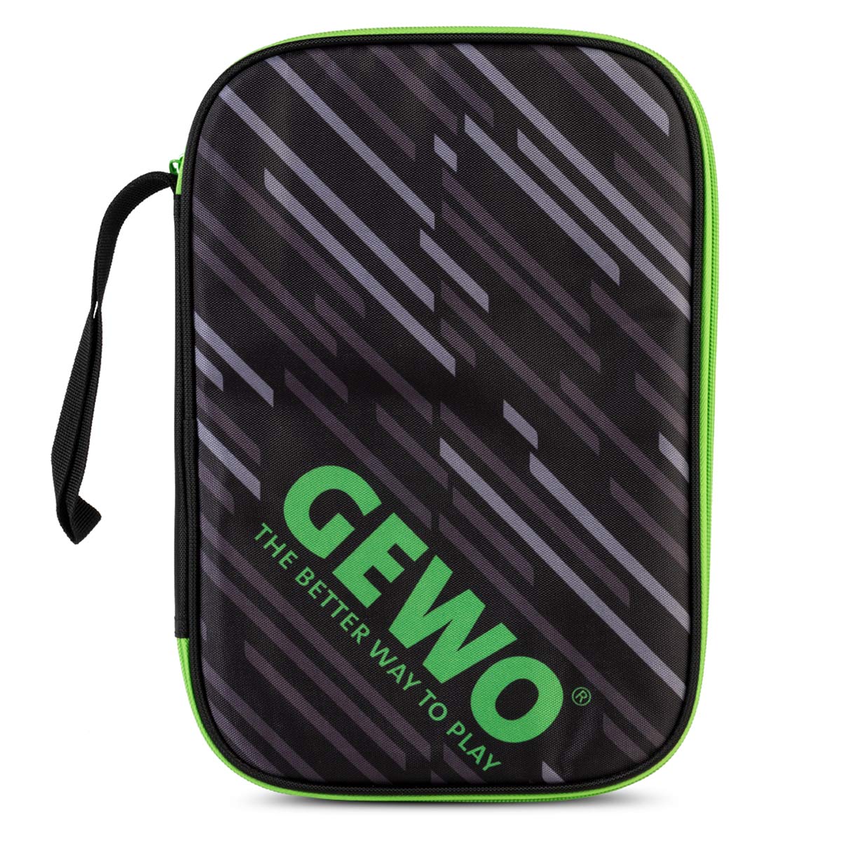 Gewo Single Cover Stripes negro/lima