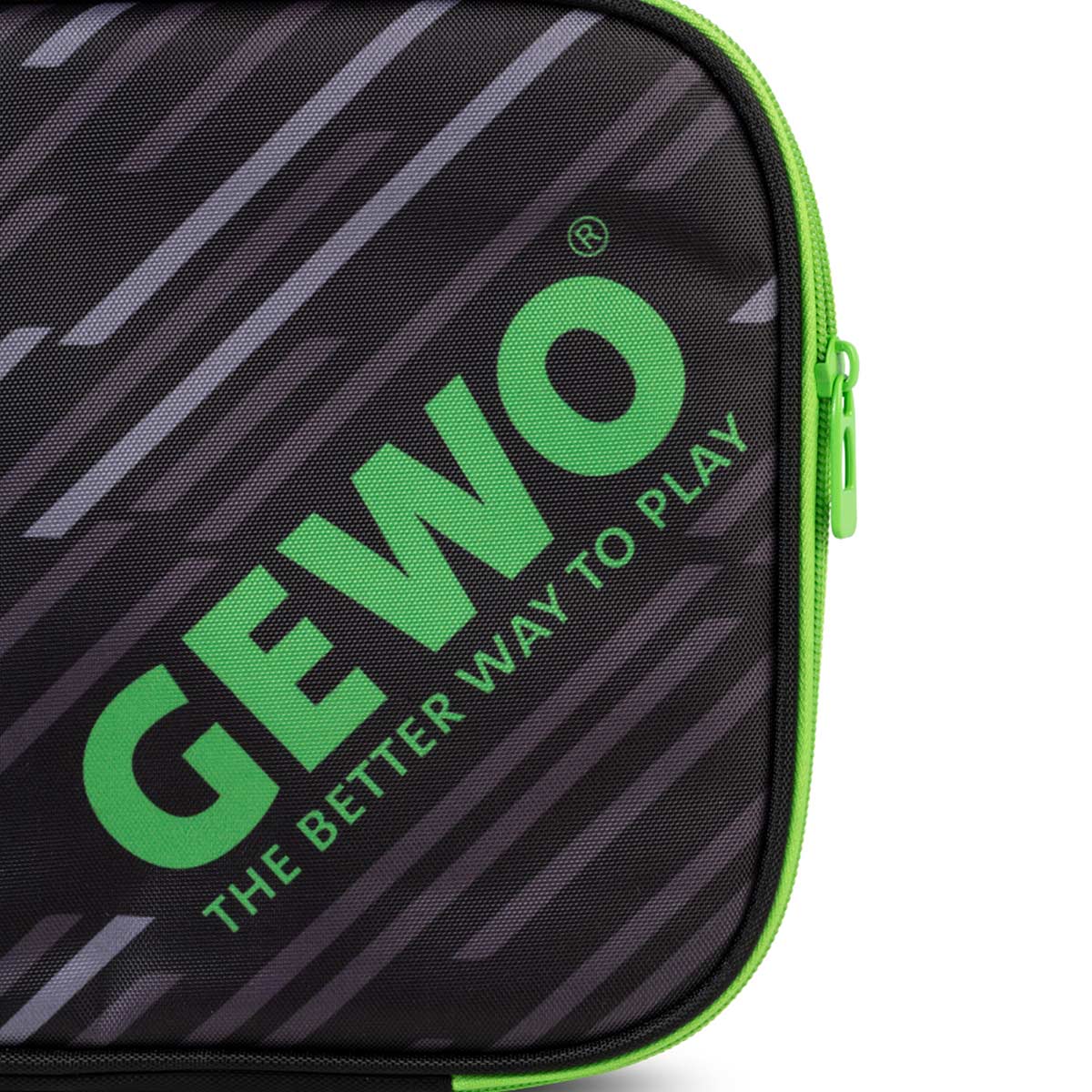 Gewo Single Cover Stripes negro/lima
