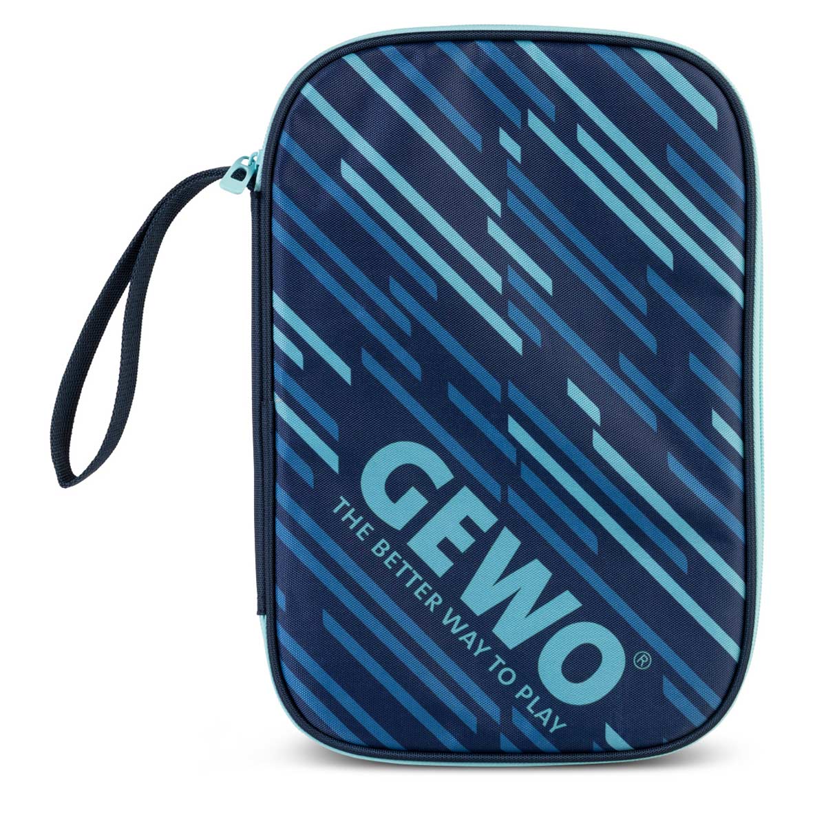 Gewo Single Cover Stripes azul marino/cielo