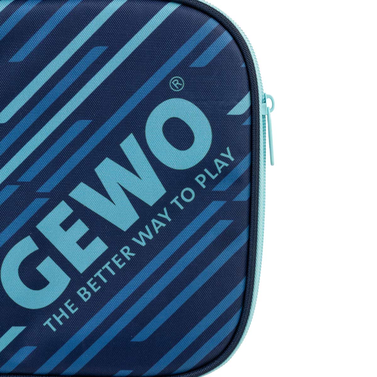 Gewo Single Cover Stripes azul marino/cielo