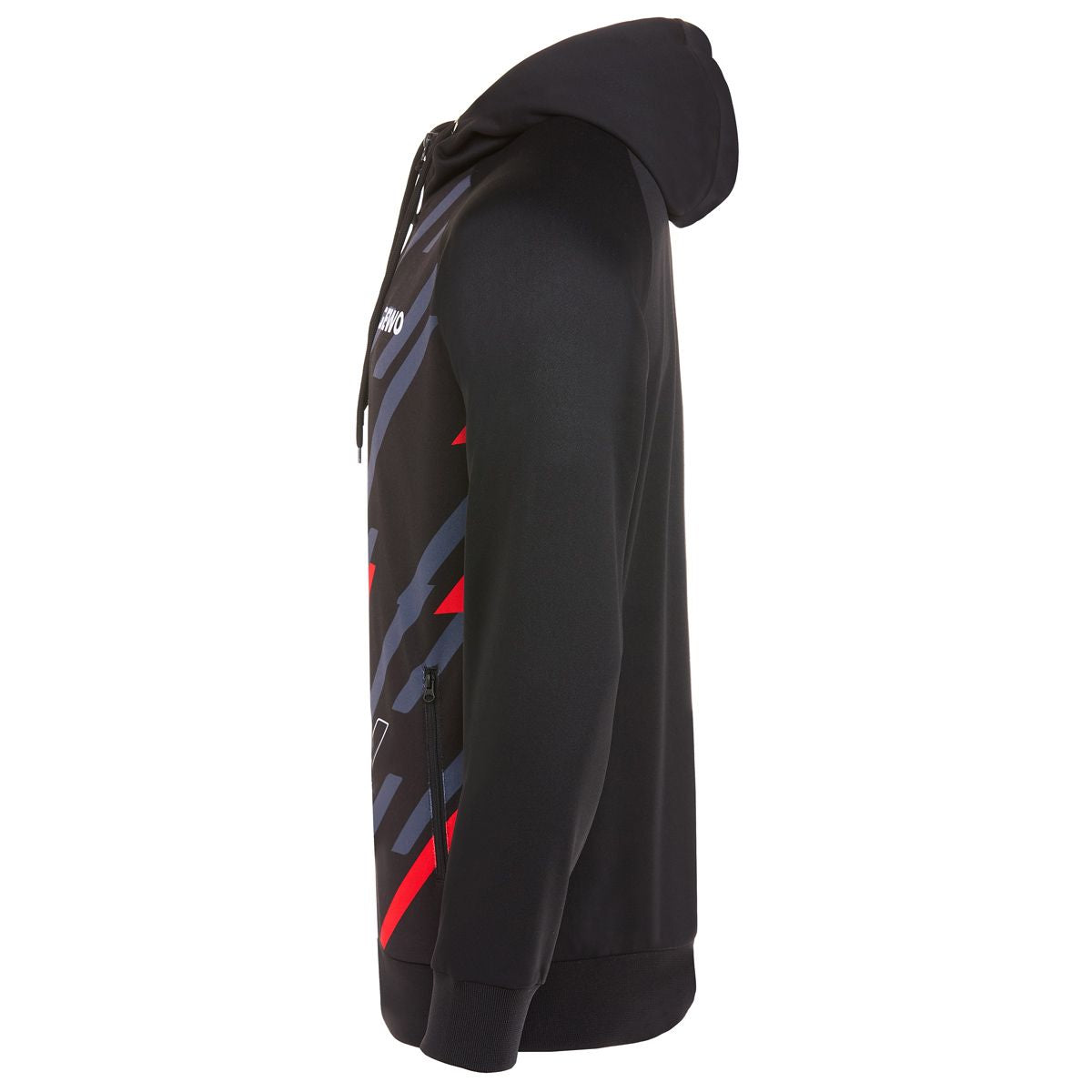 Sudadera con capucha Gewo Ponza I negro/rojo