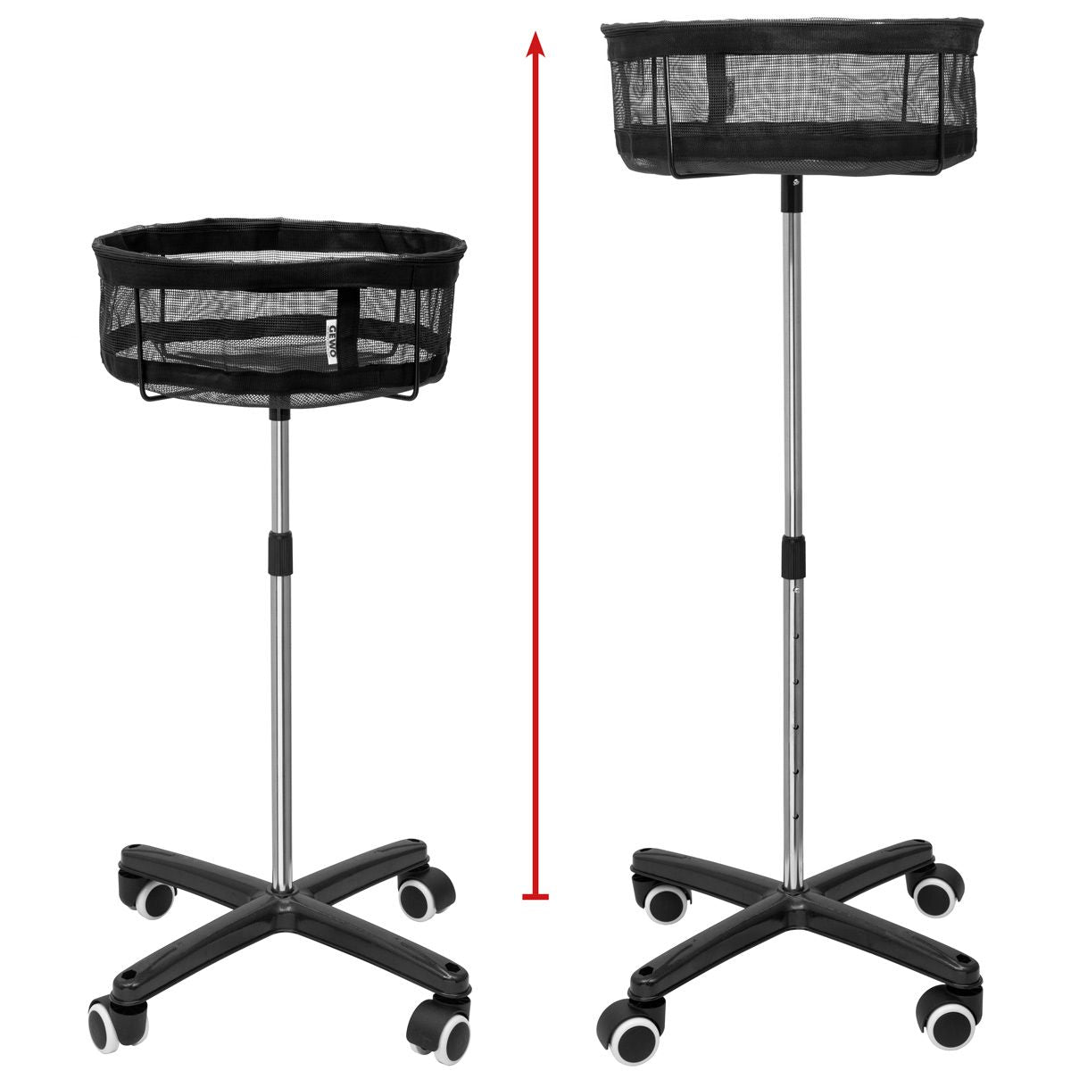 Gewo Caja móvil para pelotas negra