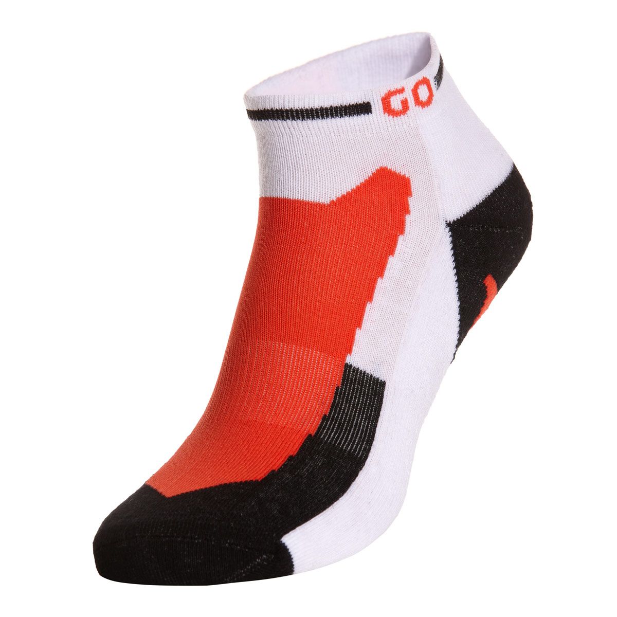 Calcetines cortos Gewo Flex III blanco/rojo