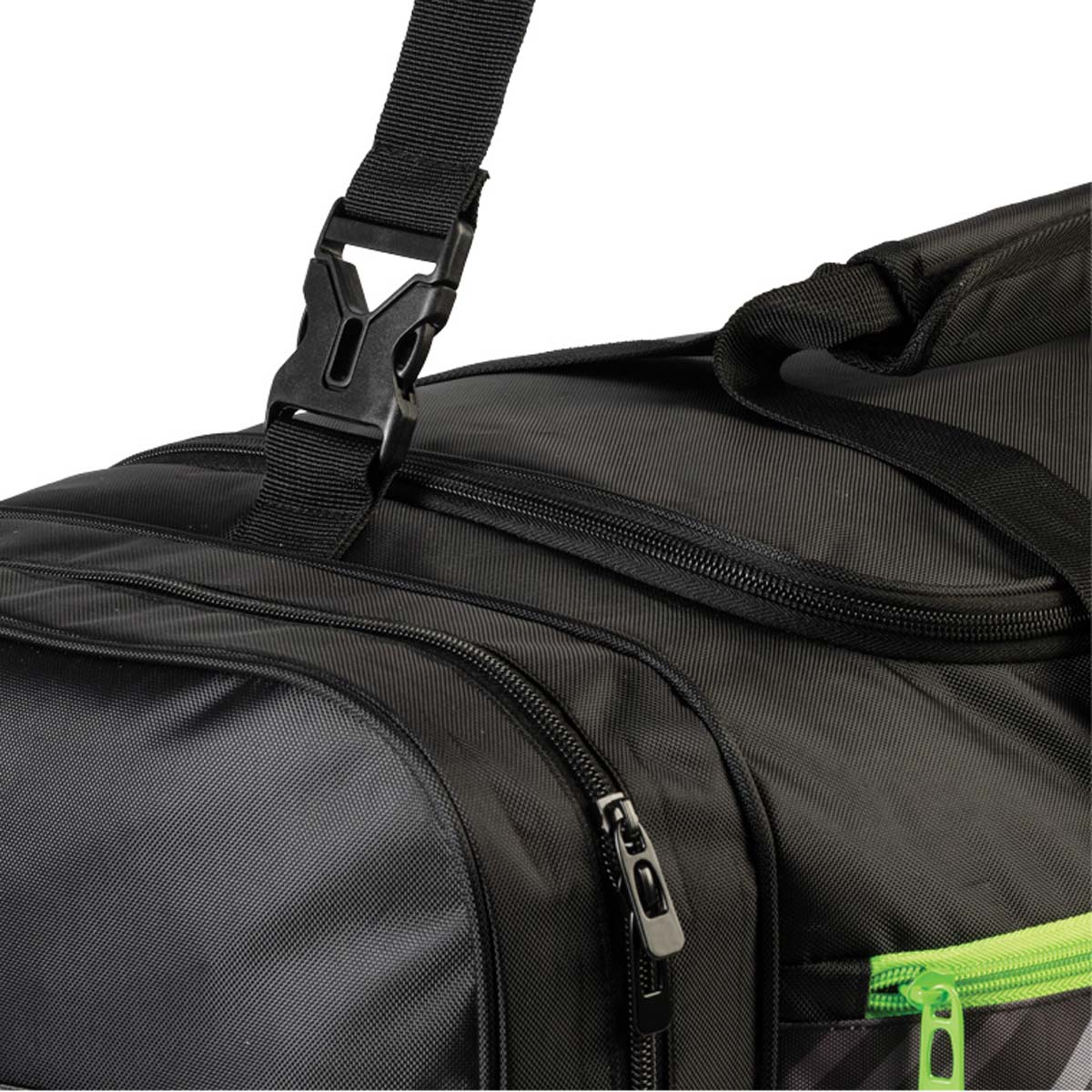 Bolsa deportiva Gewo Stripes XL negra/lima