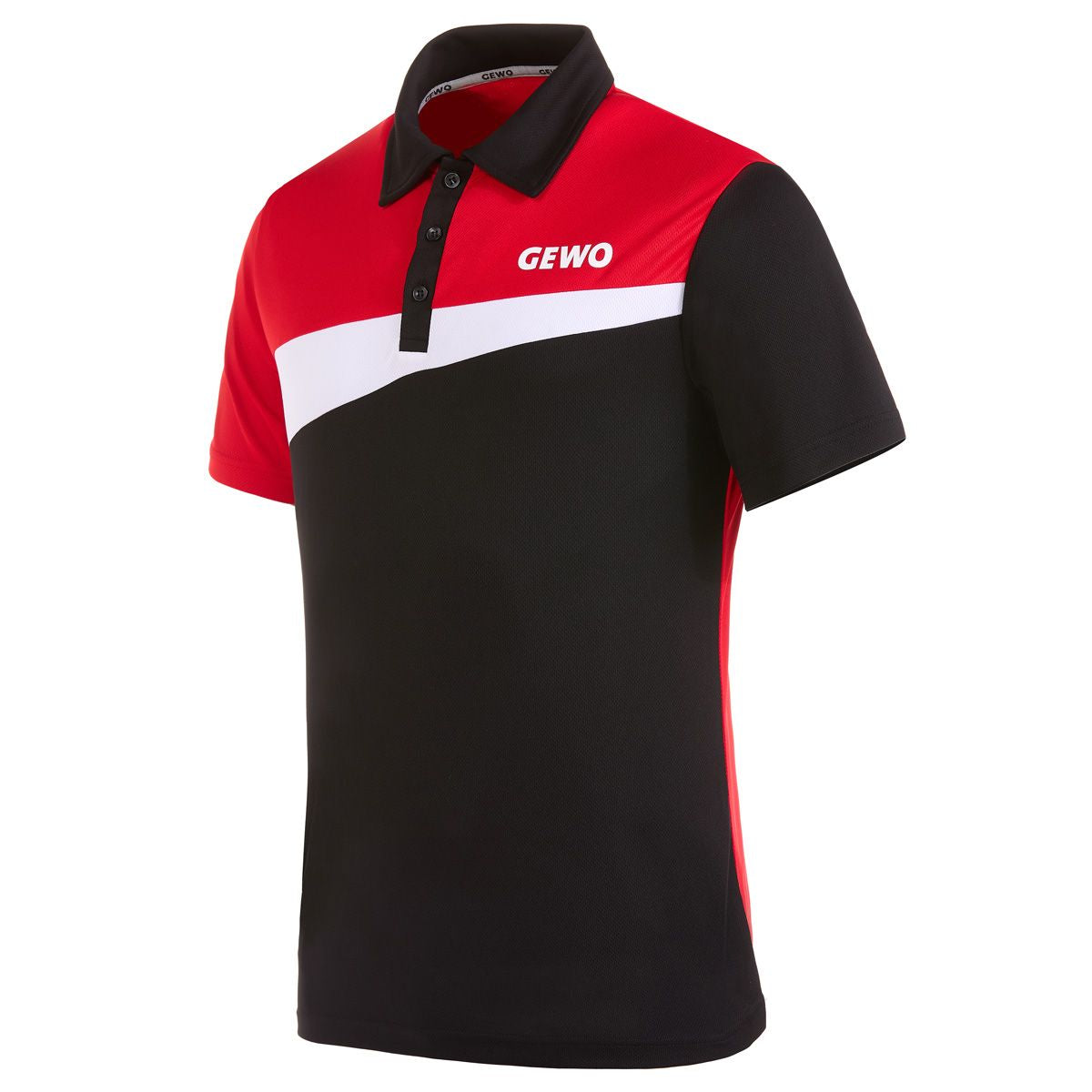 Gewo camiseta Fondi IV negro/rojo