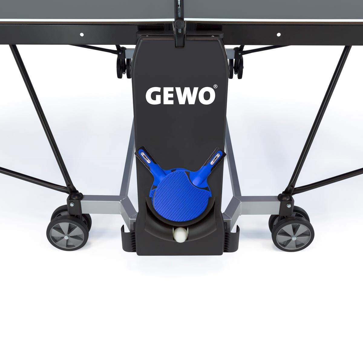 Gewo mesa AWR Outdoor incl. 2 bates y pelotas gris