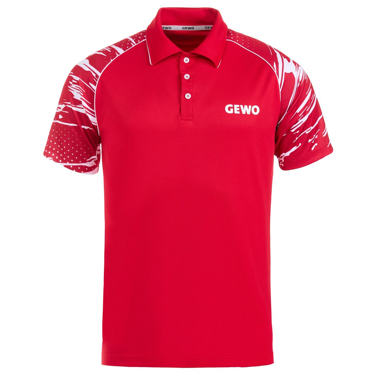 Gewo camiseta Marmo II rojo/blanco