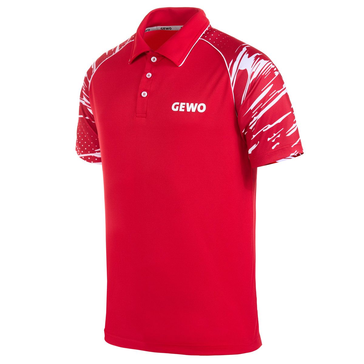 Gewo camiseta Marmo II rojo/blanco