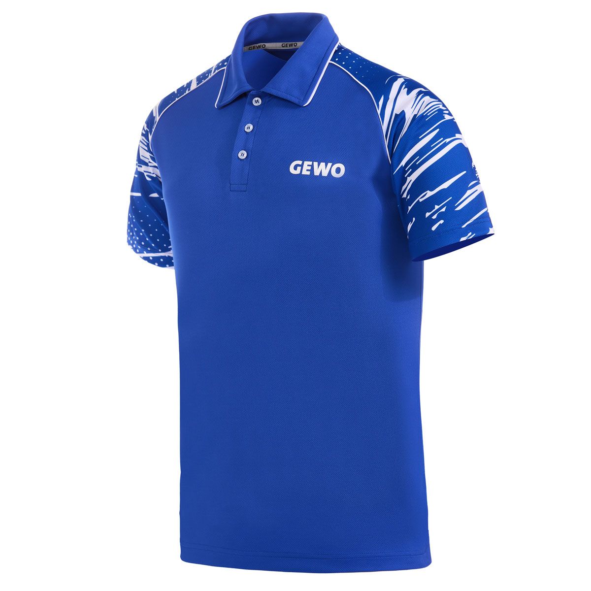 Gewo camiseta Marmo I azul/blanco