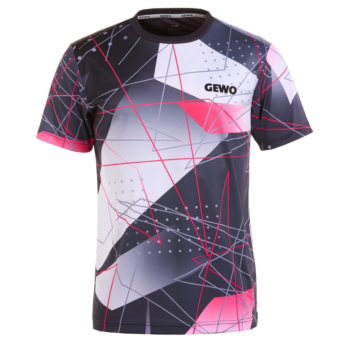 Camiseta Gewo Lugo I negra/rosa