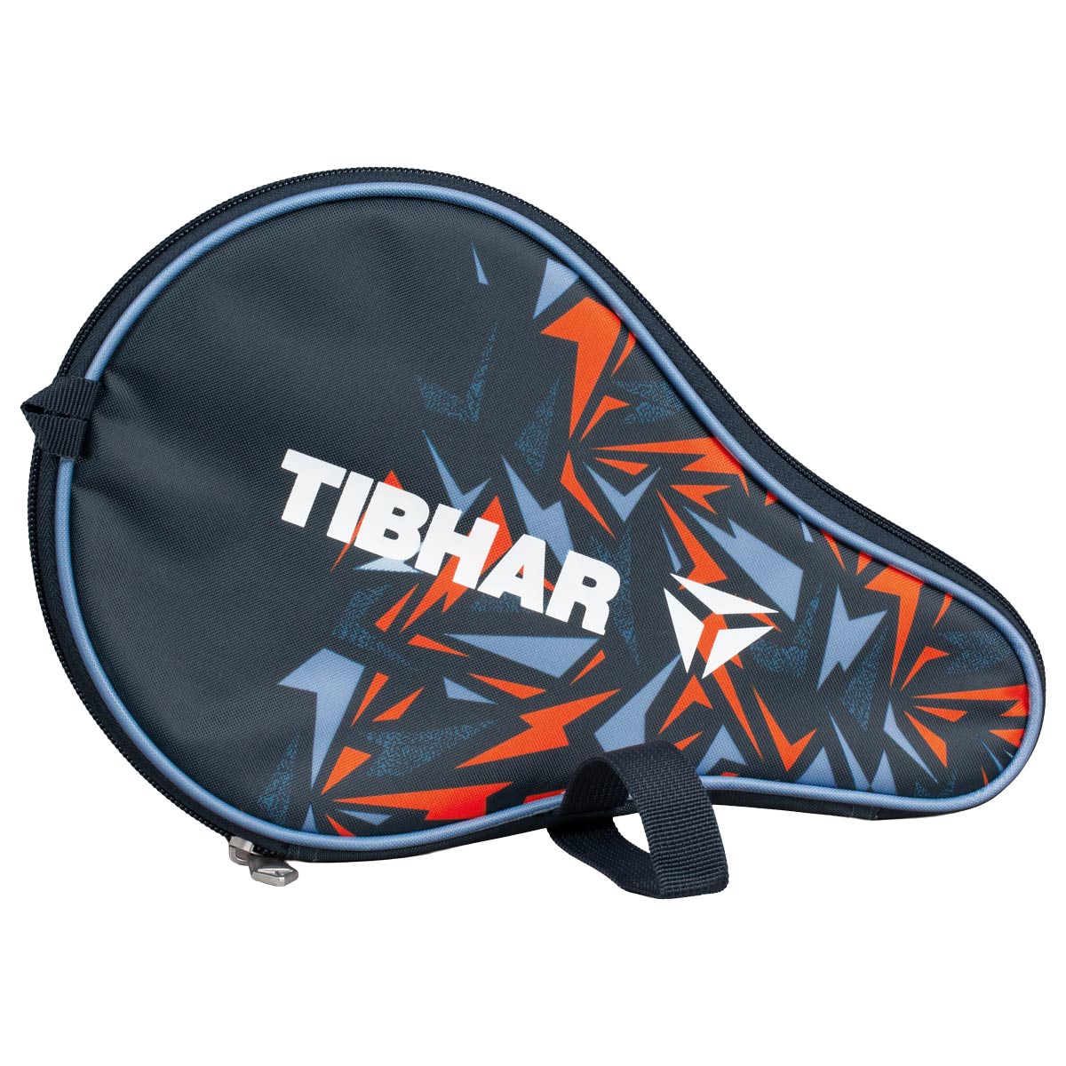 Funda redonda Tibhar Spectra con compartimento para pelotas azul marino/naranja