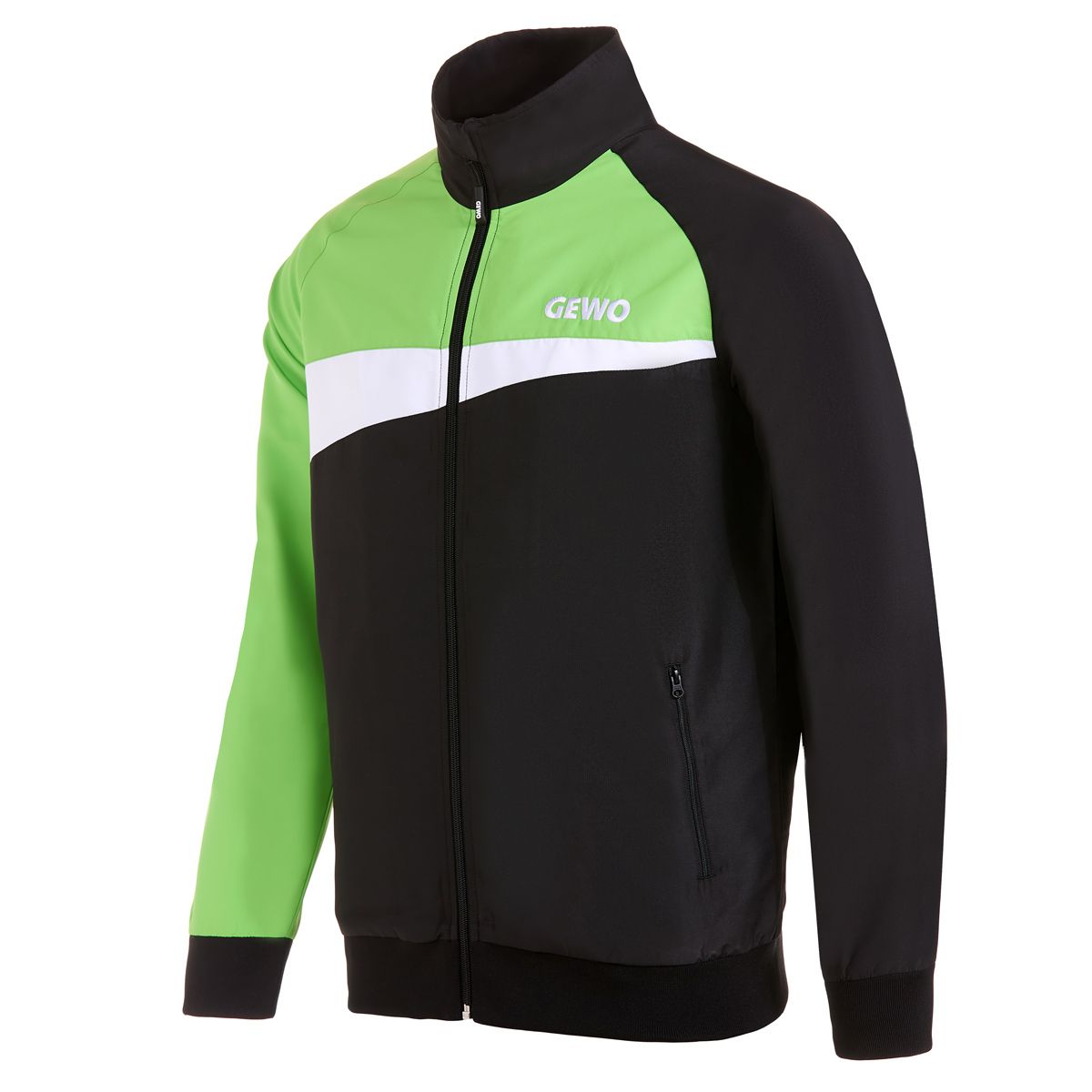 Chaqueta de chándal Gewo Fondi III negro/lima
