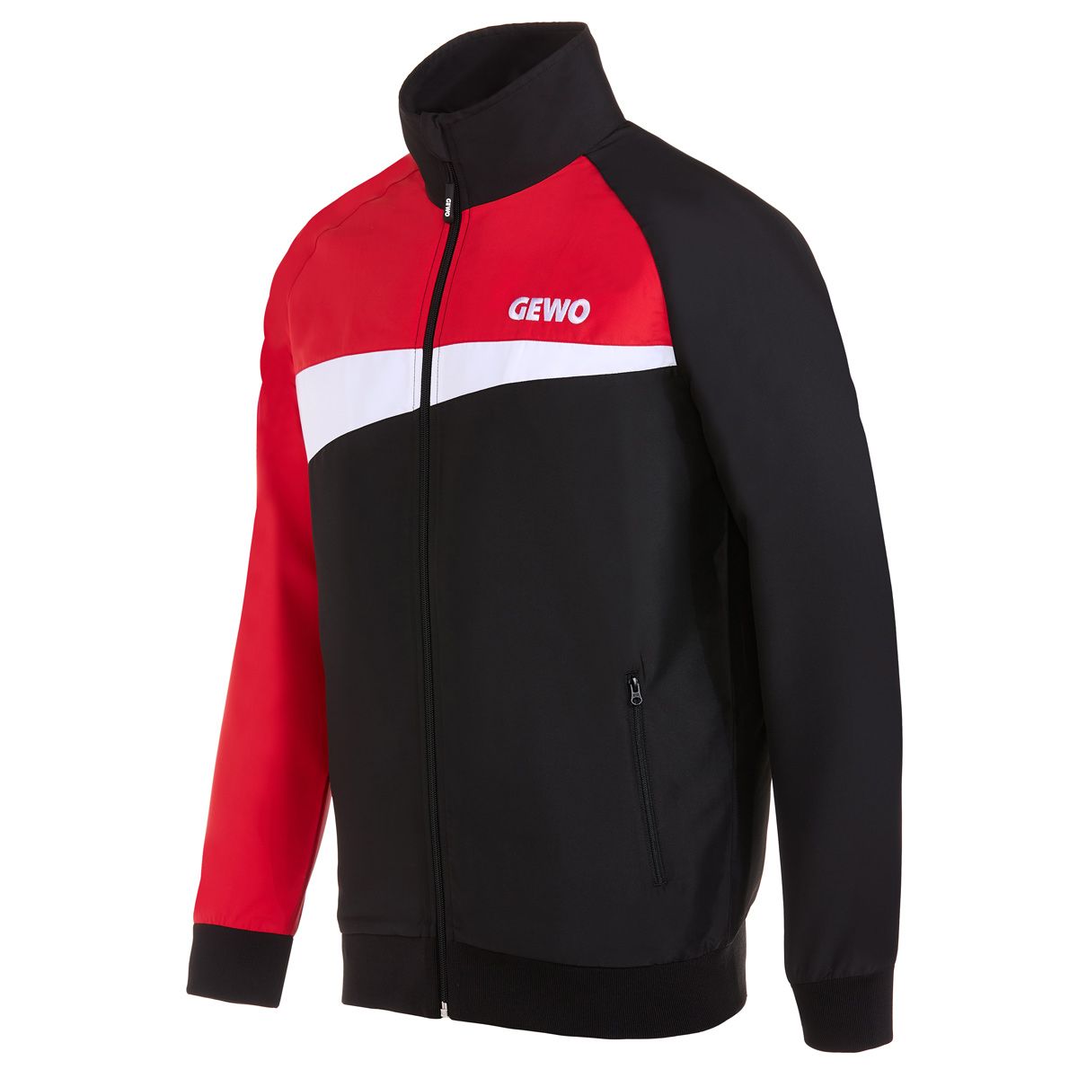 Chaqueta de chándal Gewo Fondi I negro/rojo