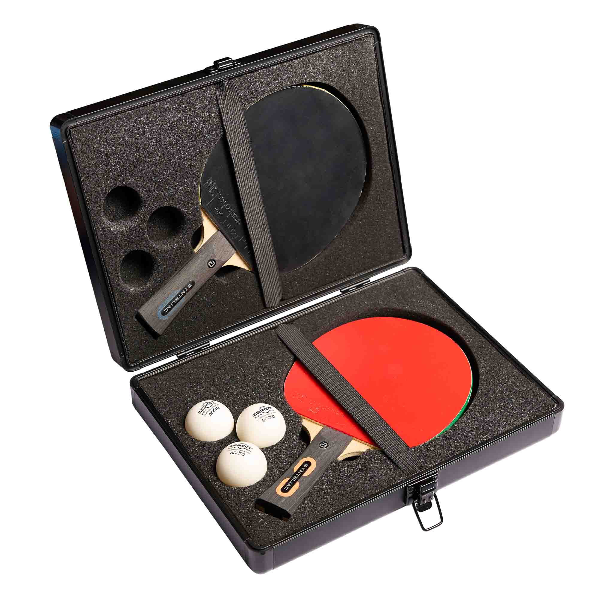 Estuche doble de aluminio Andro Black Star