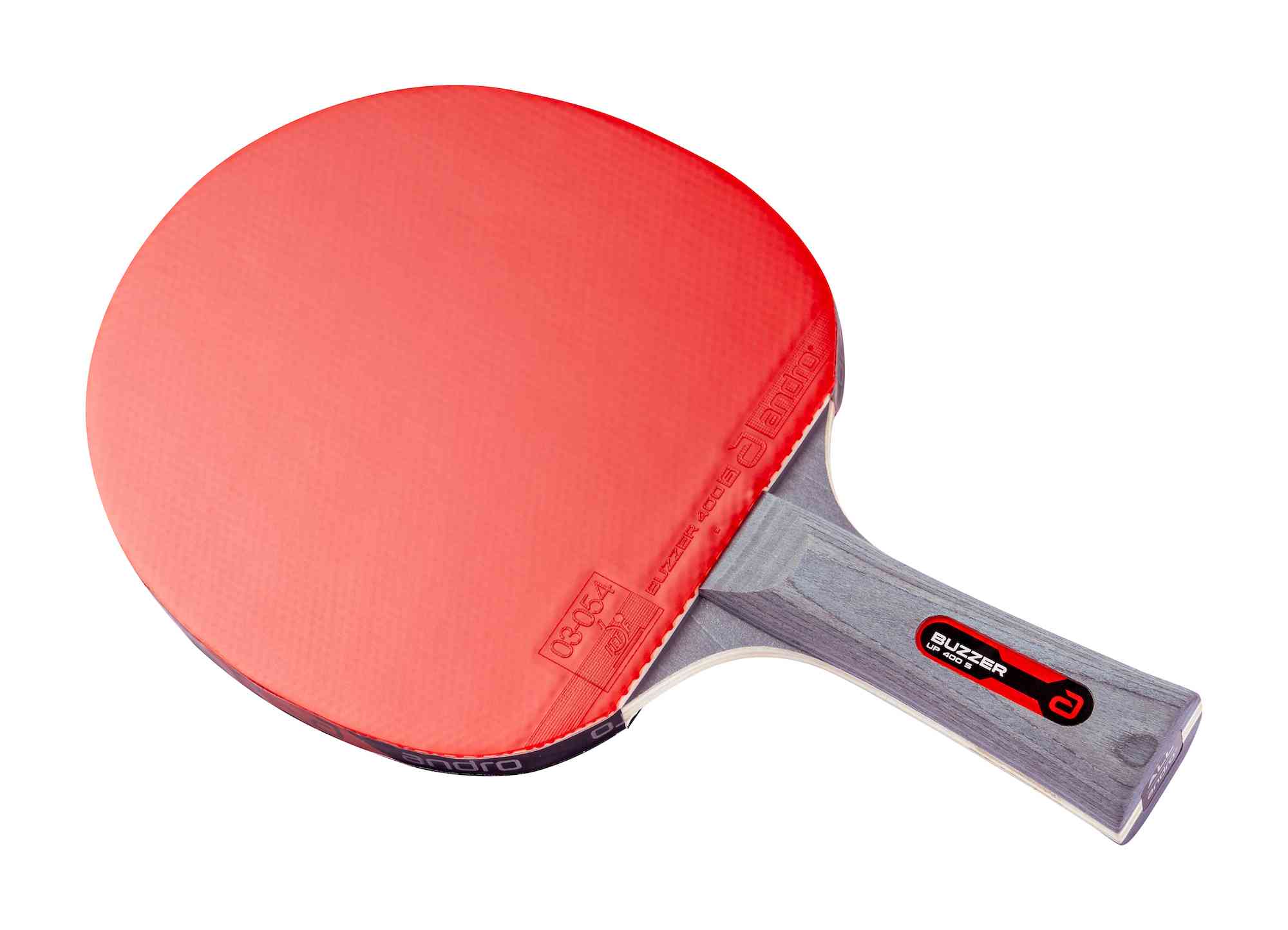 Andro Set de Paletas Buzzer Up 400 S negro/rojo cóncavo