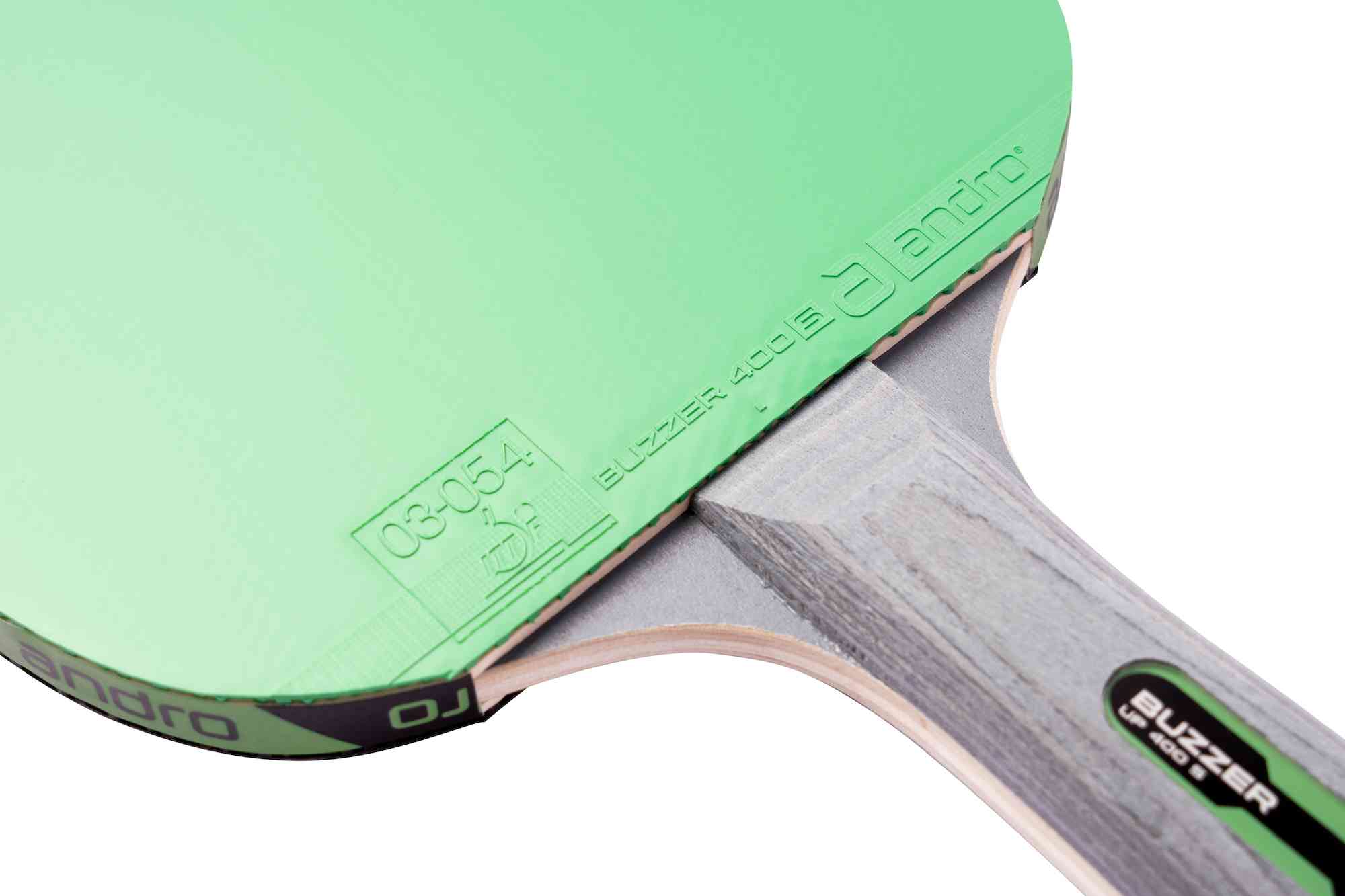 Andro Set de Paletas Buzzer Up 400 S negro/verde cóncavo