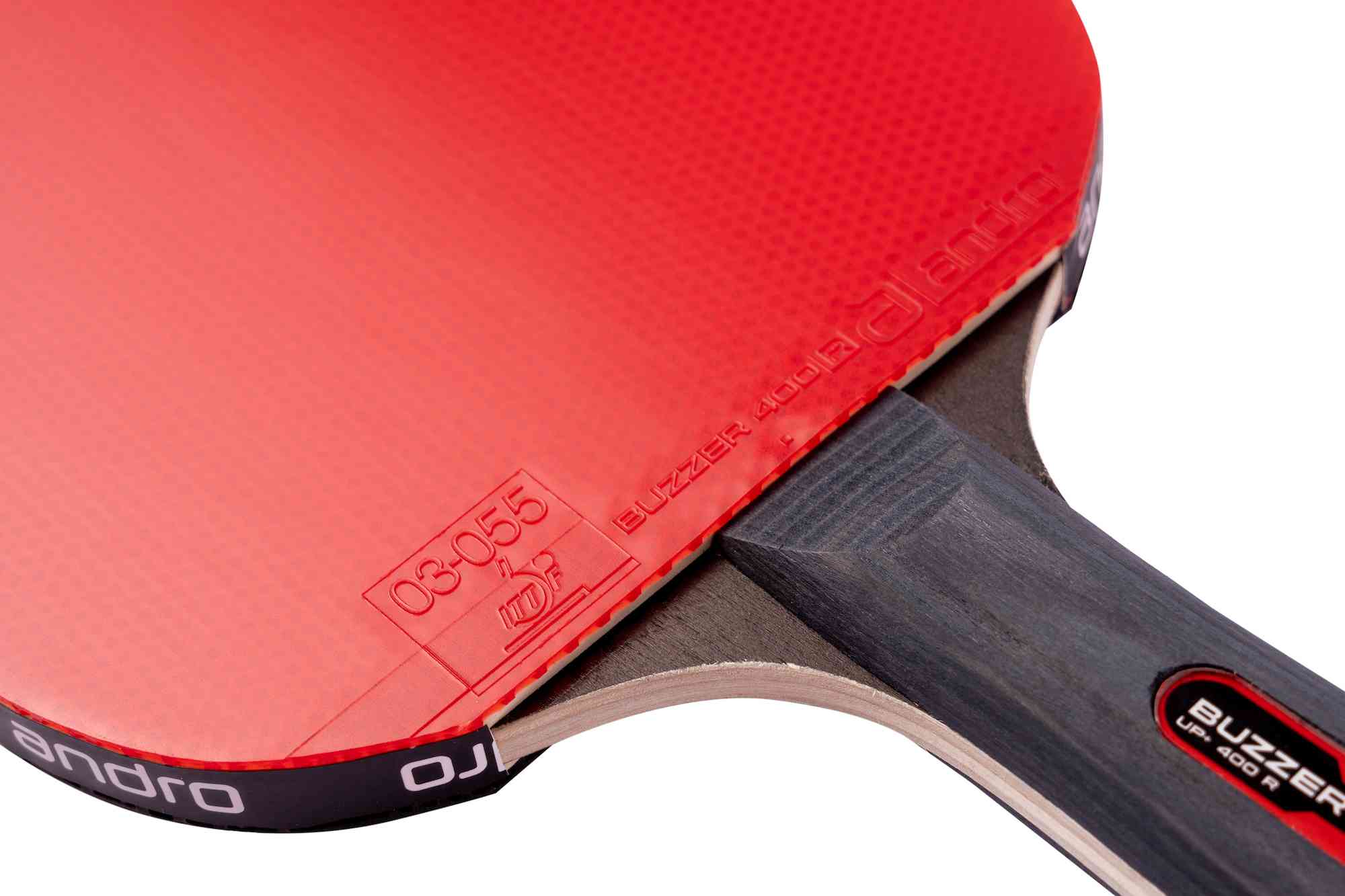 Andro Set de Paletas Buzzer Up 400 R negro/rojo cóncavo