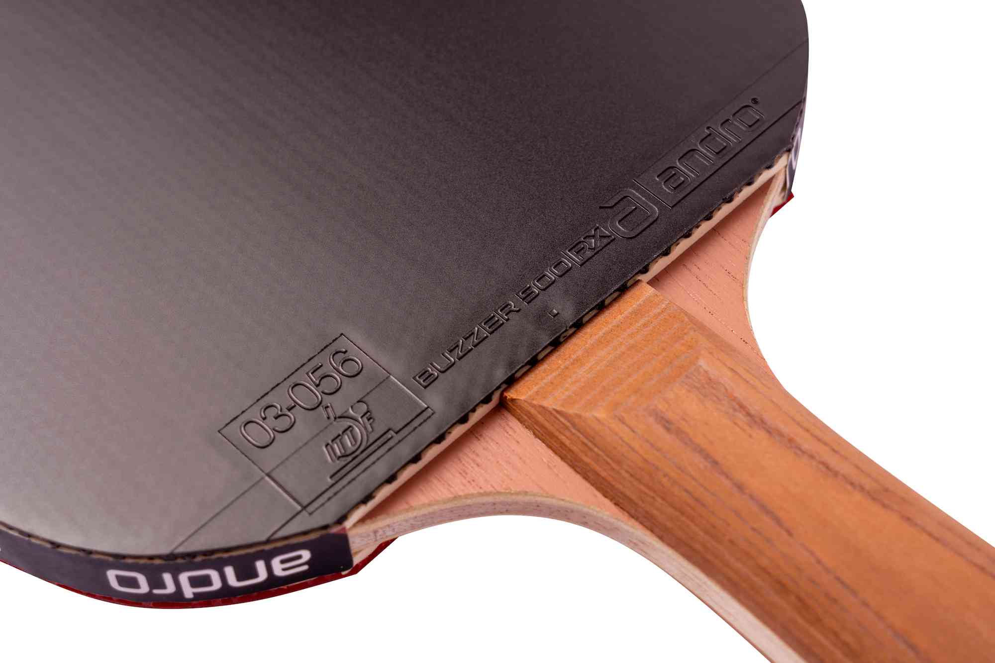 Andro Set de Paletas Buzzer Pro 500 RX negro/rojo cóncavo