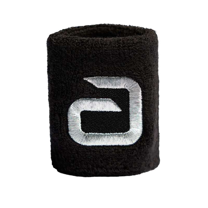 Muñequera Andro Alpha negra/plata 1 pieza