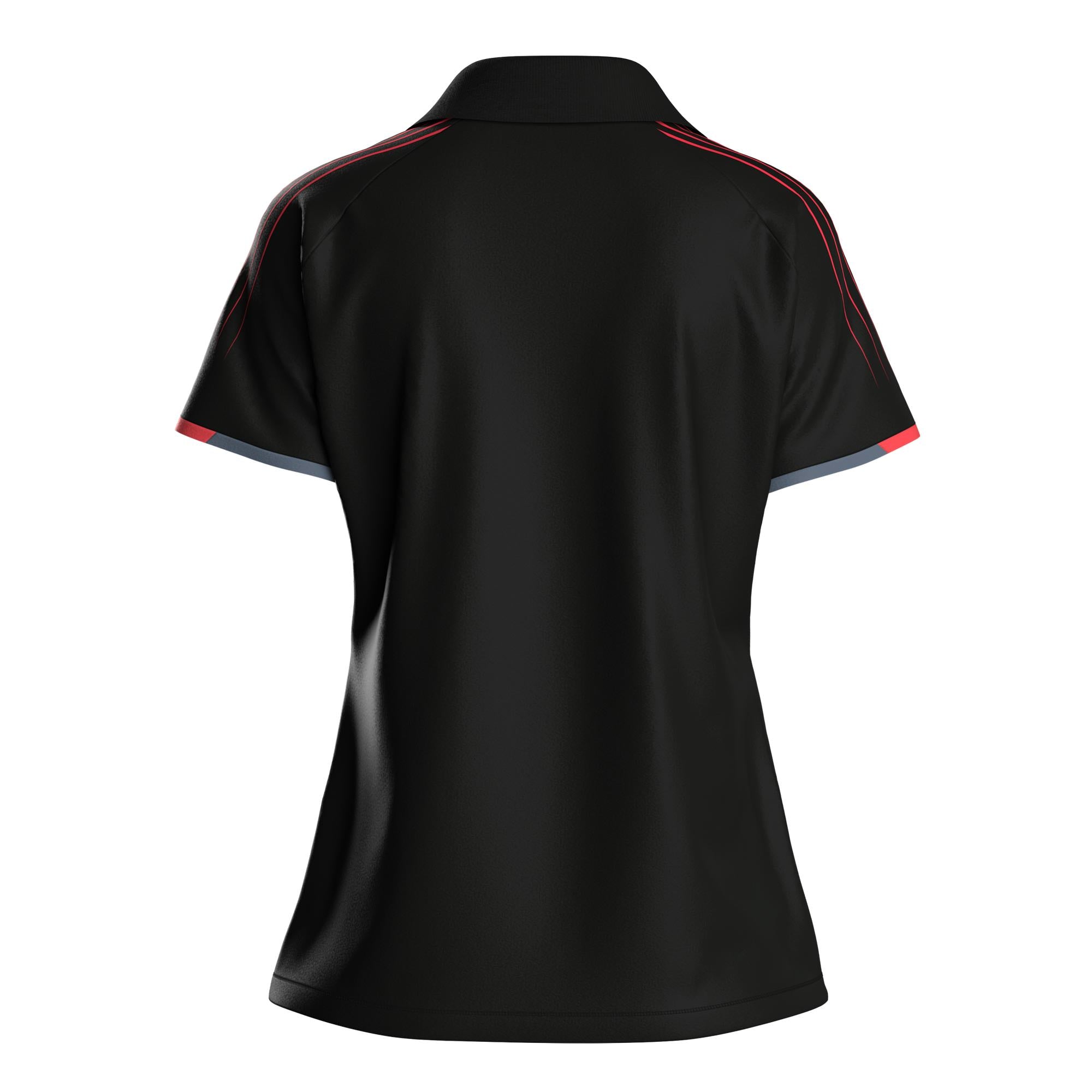 Andro Camiseta Avos Mujer negro/rojo neón