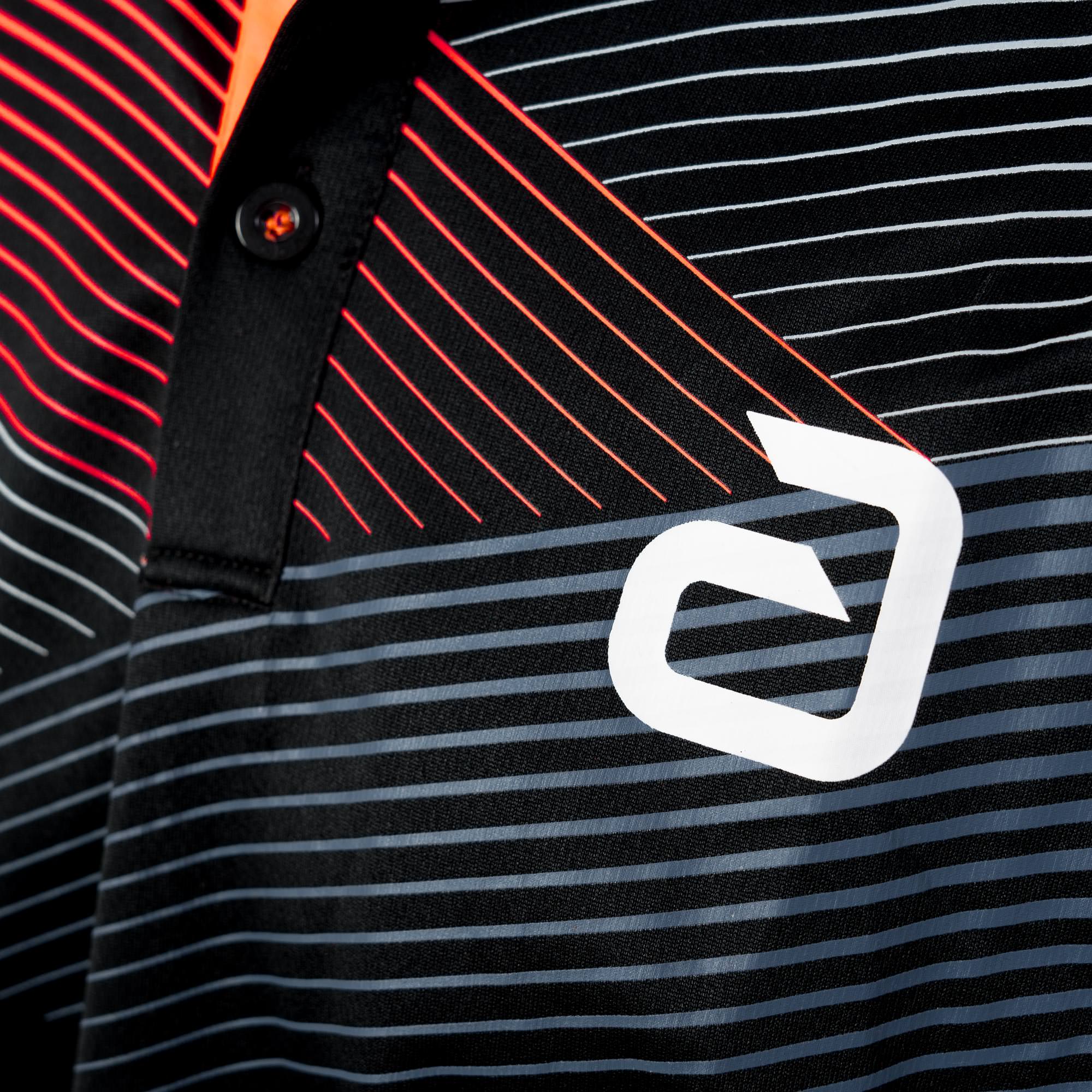 Camiseta Andro Avos negro/rojo neón