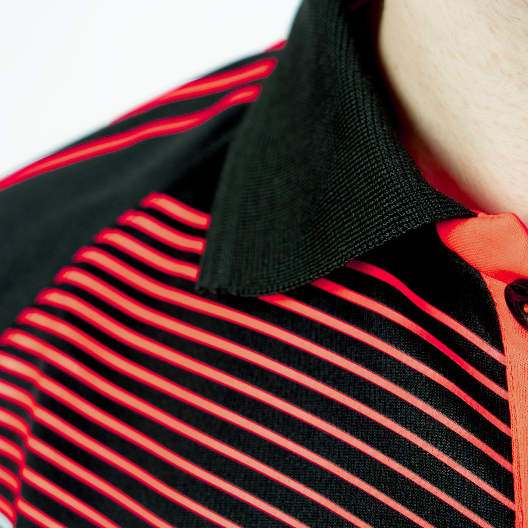 Camiseta Andro Avos negro/rojo neón