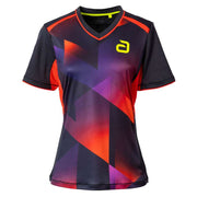 Camiseta Andro Lanton Mujer negro/rojo