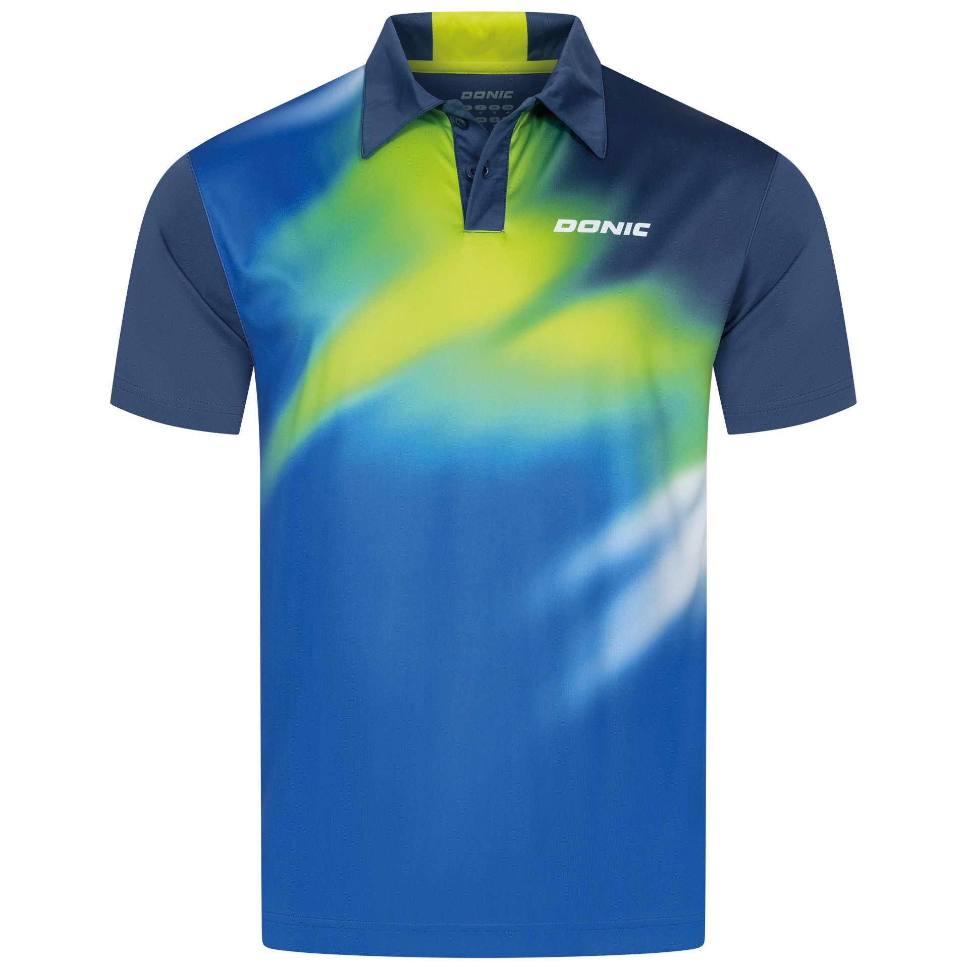 Donic camiseta Rhythm azul marino/azul real/lima