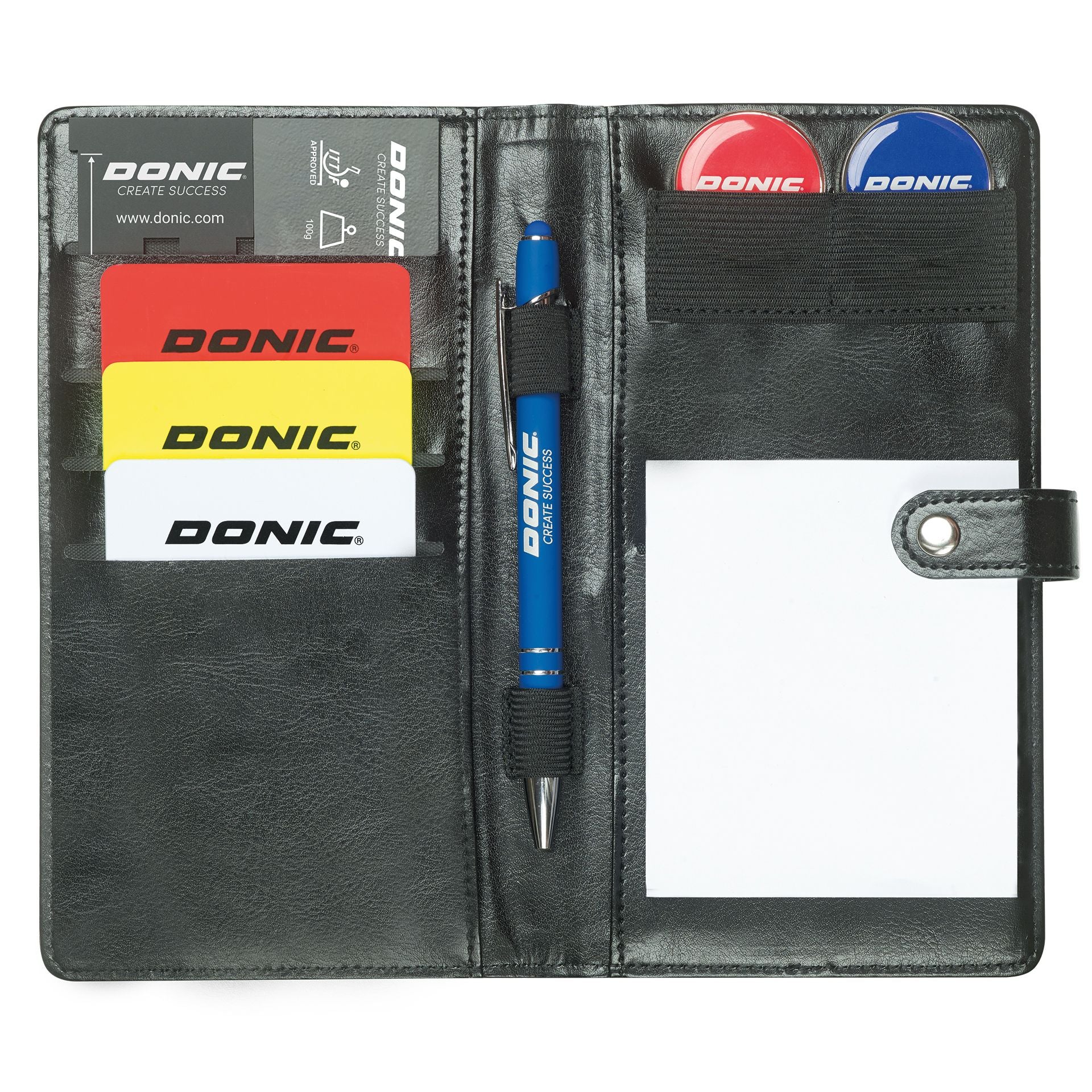 Set de Árbitro Donic en estuche de cuero