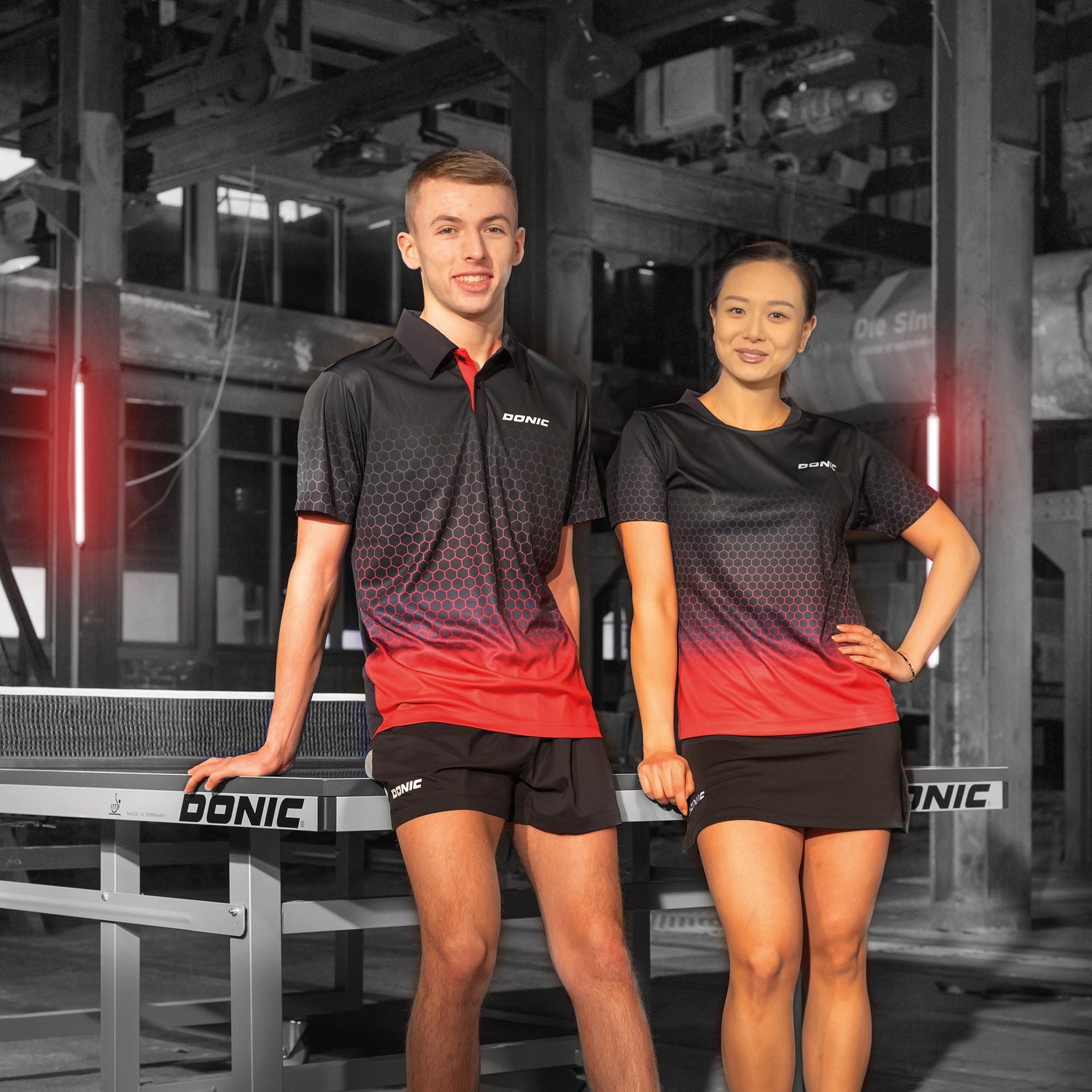 Donic camiseta Spider negro/rosa