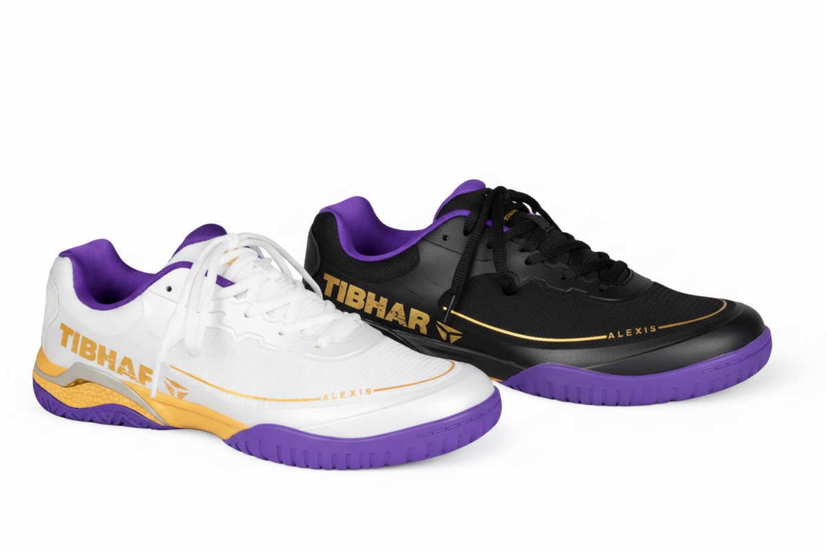 Tibhar Alexis schoenen - wit en zwart