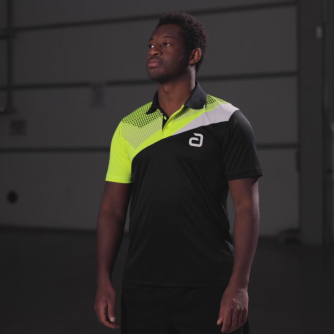 Cargar video: Camiseta Andro Lavor negra/amarilla