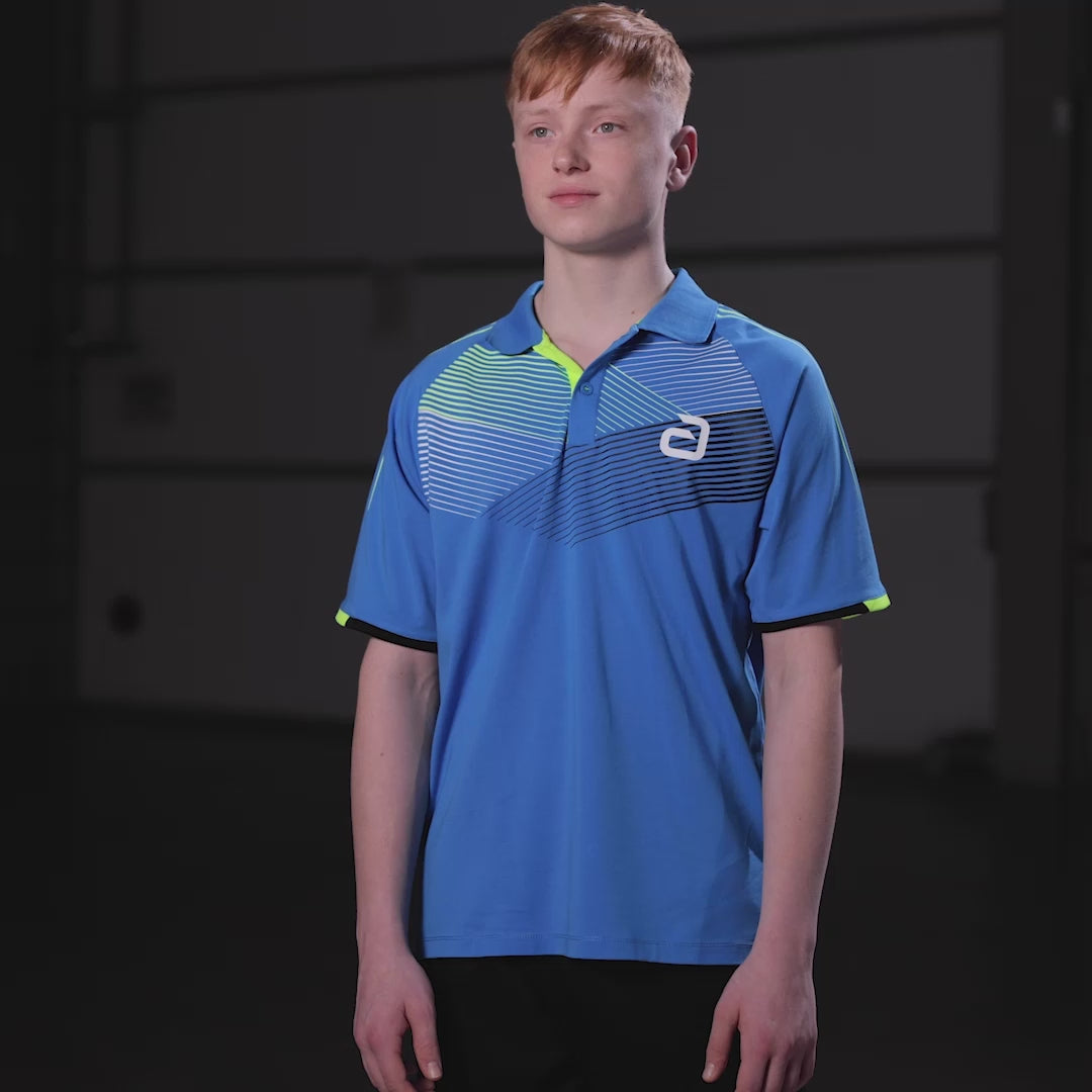 Cargar video: Camiseta Andro Avos Algodón azul/amarillo