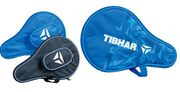 Funda redonda Tibhar Spectra con compartimento para pelotas azul