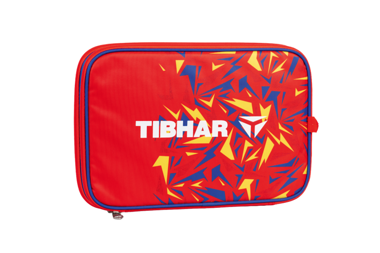 Funda doble Tibhar Spectra cuadrada rojo/azul