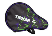 Funda redonda Tibhar Spectra con compartimento para pelotas negro/verde