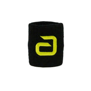 Muñequera Andro Alpha negro/amarillo